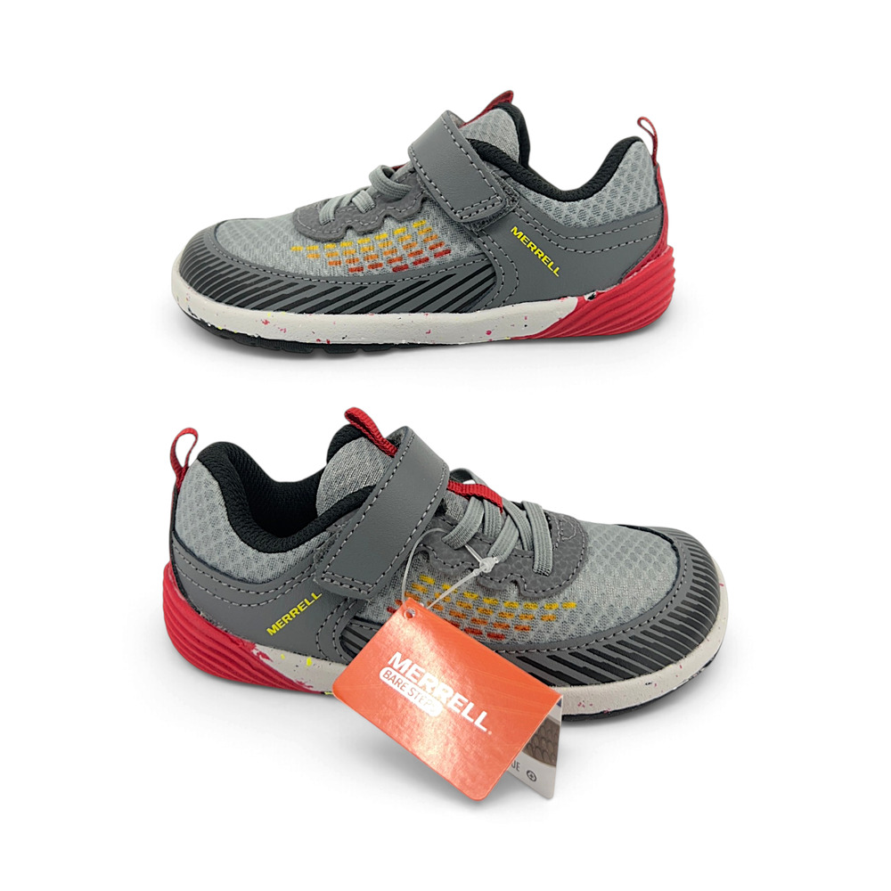 Merrell Kids Bare Steps Sport Toddler Sneakers Size 9 M Gray Lava